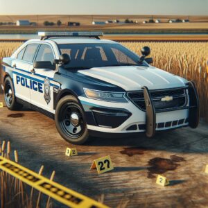 Police Car at Kansas Crime Scene