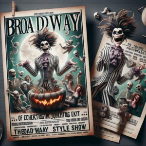 Beetlejuice on Broadway poster