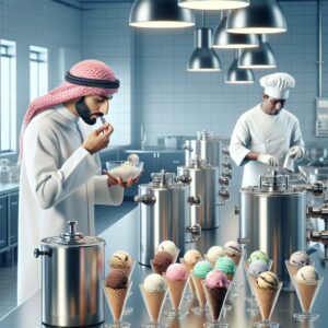 Ice cream test kitchen concept