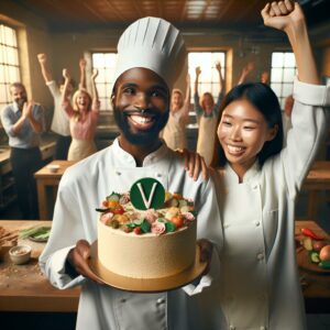 Celebrating vegan culinary victory