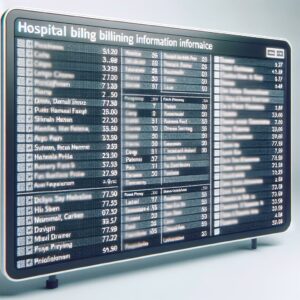 Unclear Hospital Pricing Display