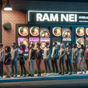 Queue at Overland Park Ramen Shop