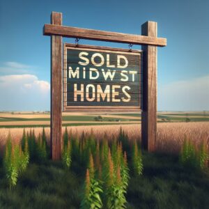 "Signboard of Sold Midwest Homes"