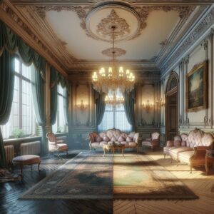 Victorian mansion interior transformation