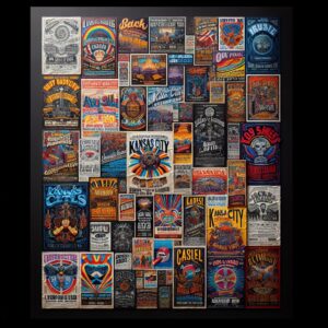 Kansas City concert poster collage