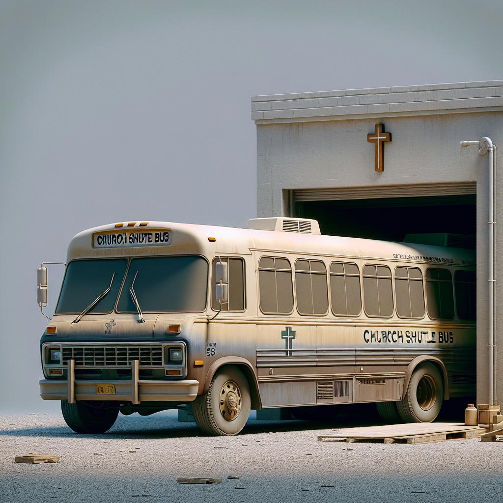 Stolen church shuttle bus