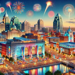 Fiesta-themed Kansas City skyline