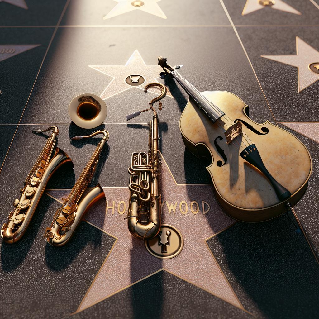 Jazz instruments on Walk of Fame