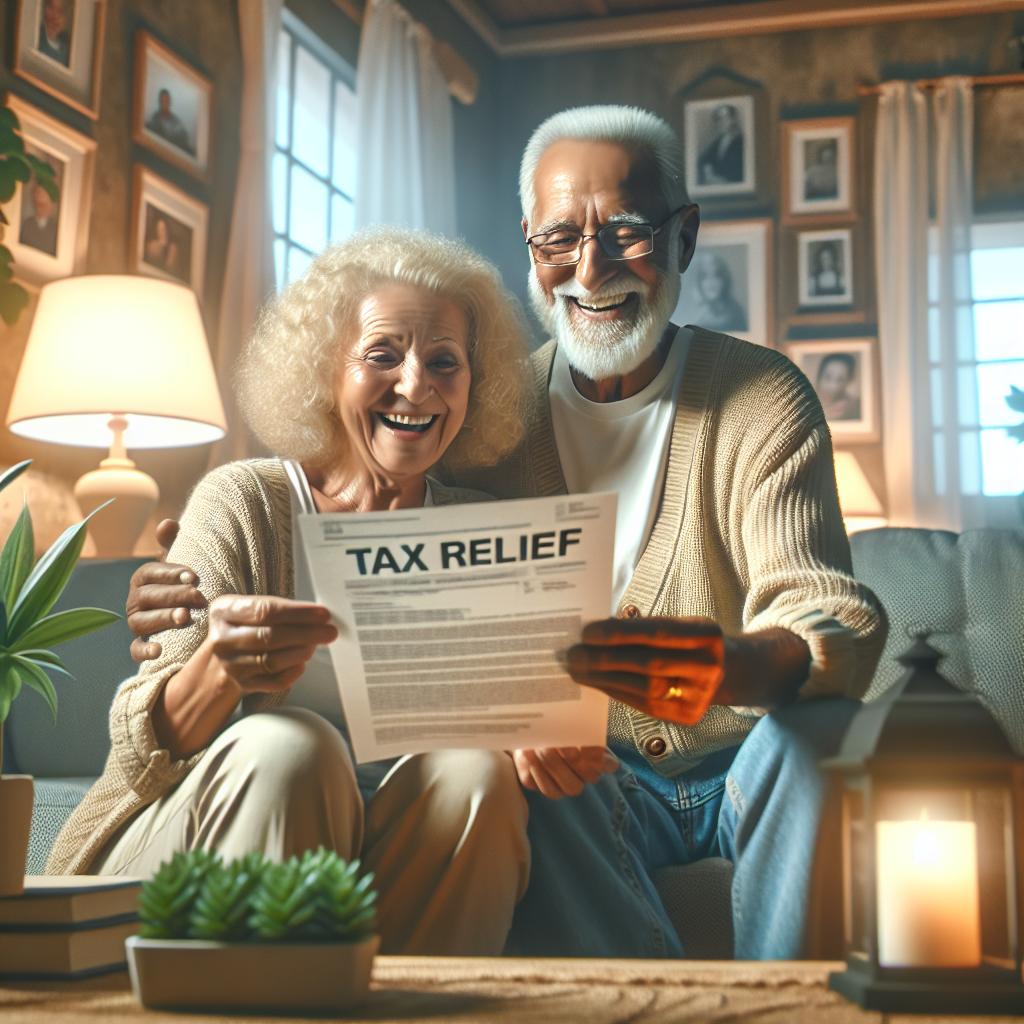 Elderly homeowners receiving tax relief