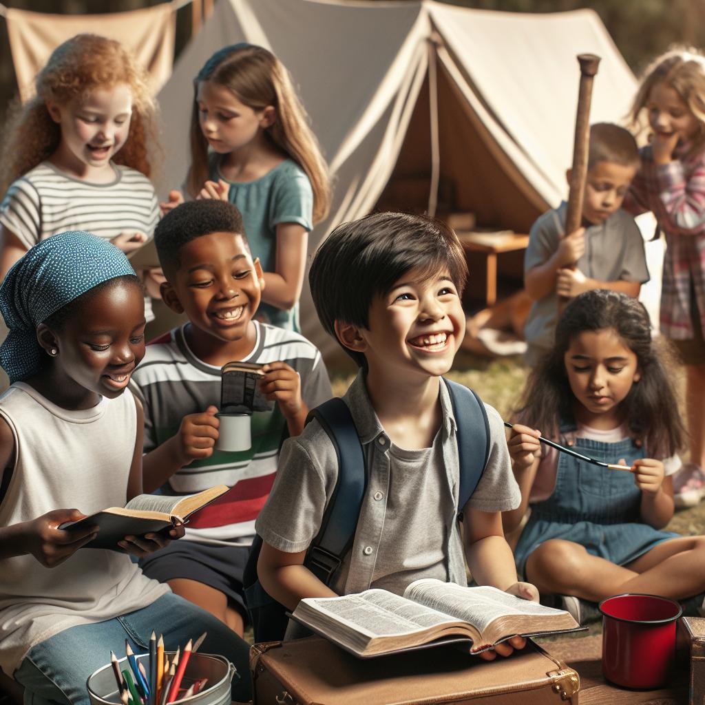 Children enjoying Bible Day Camp