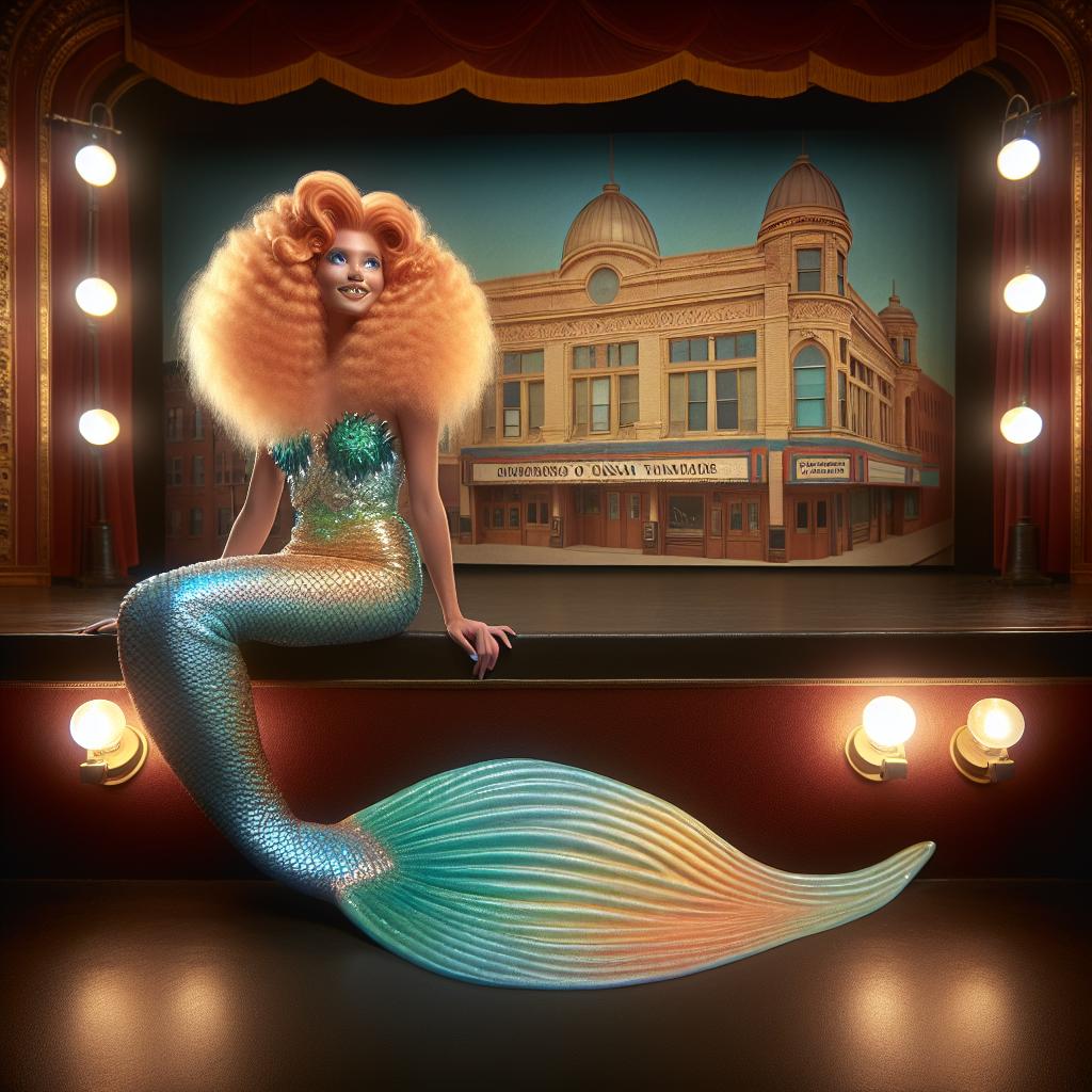 Mermaid on Kansas City stage