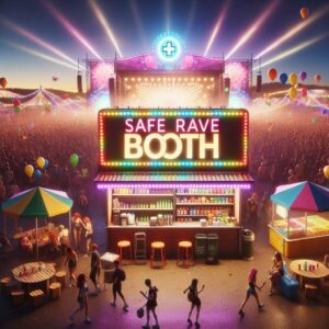 Rave Safe Booth at Festival