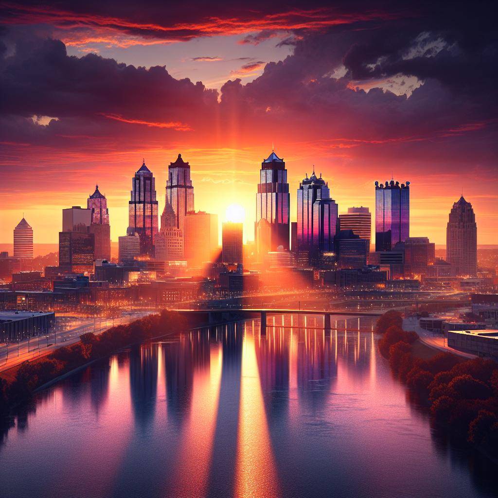 "Sunset over Kansas City"