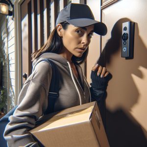 "Package thief caught on doorbell camera"