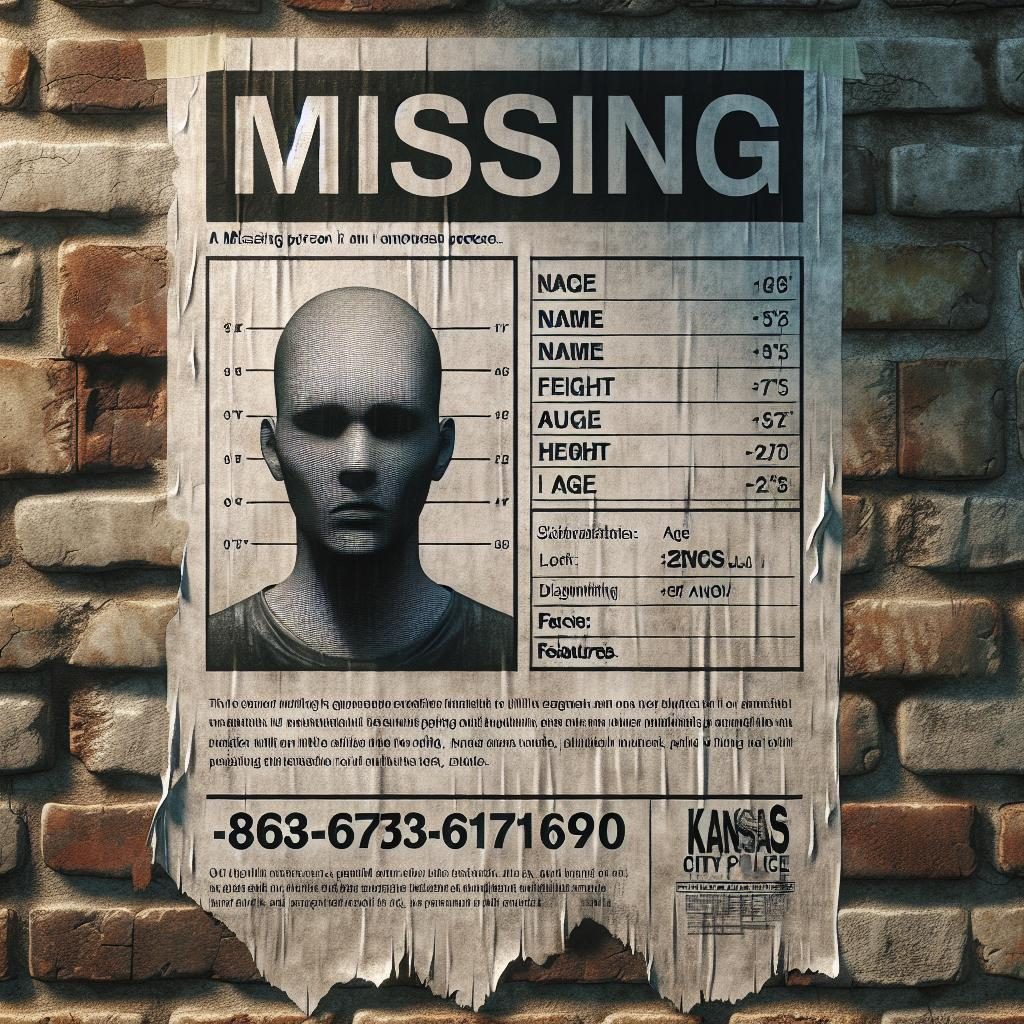 Kansas City Missing Person Poster