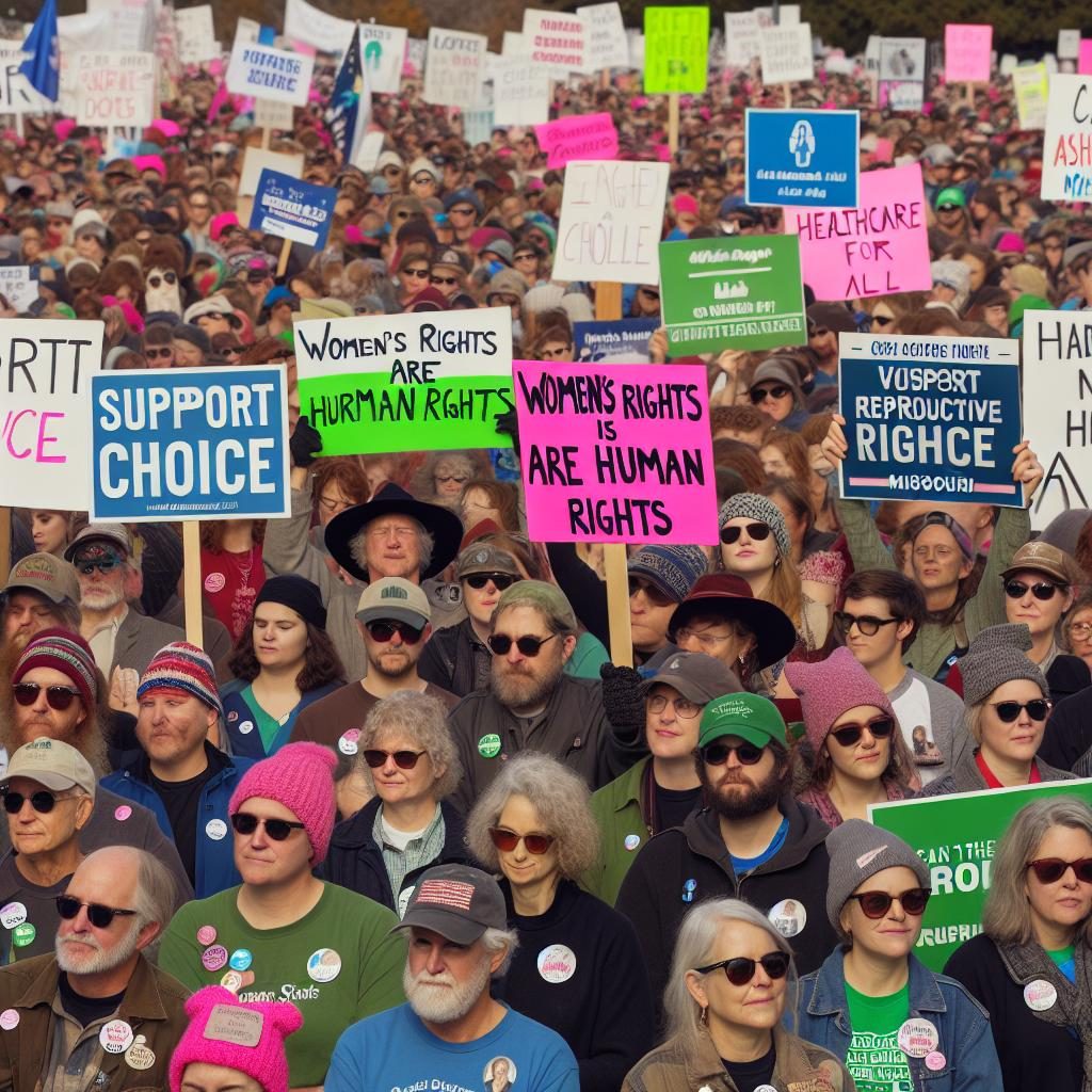 Missouri voters supporting reproductive rights