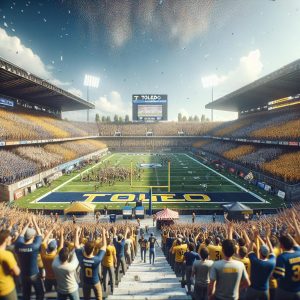 Toledo Football Stadium Celebration