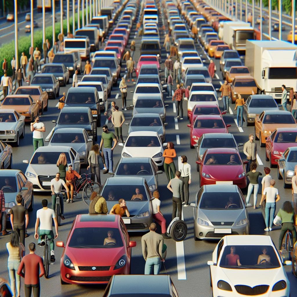 Traffic Jam Scene