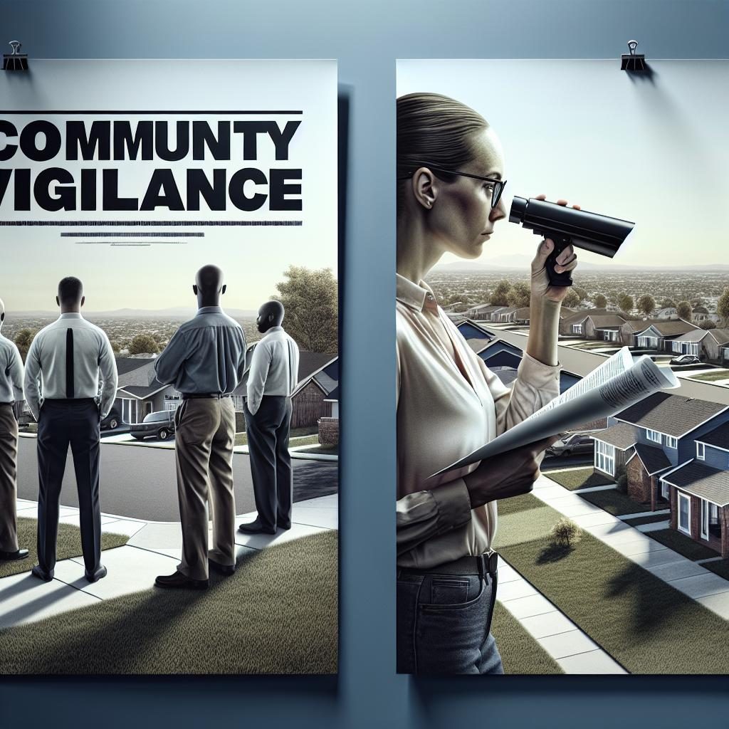 Community vigilance poster