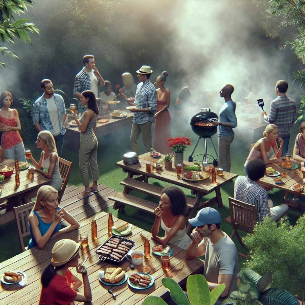 Barbecue Mystery Scene