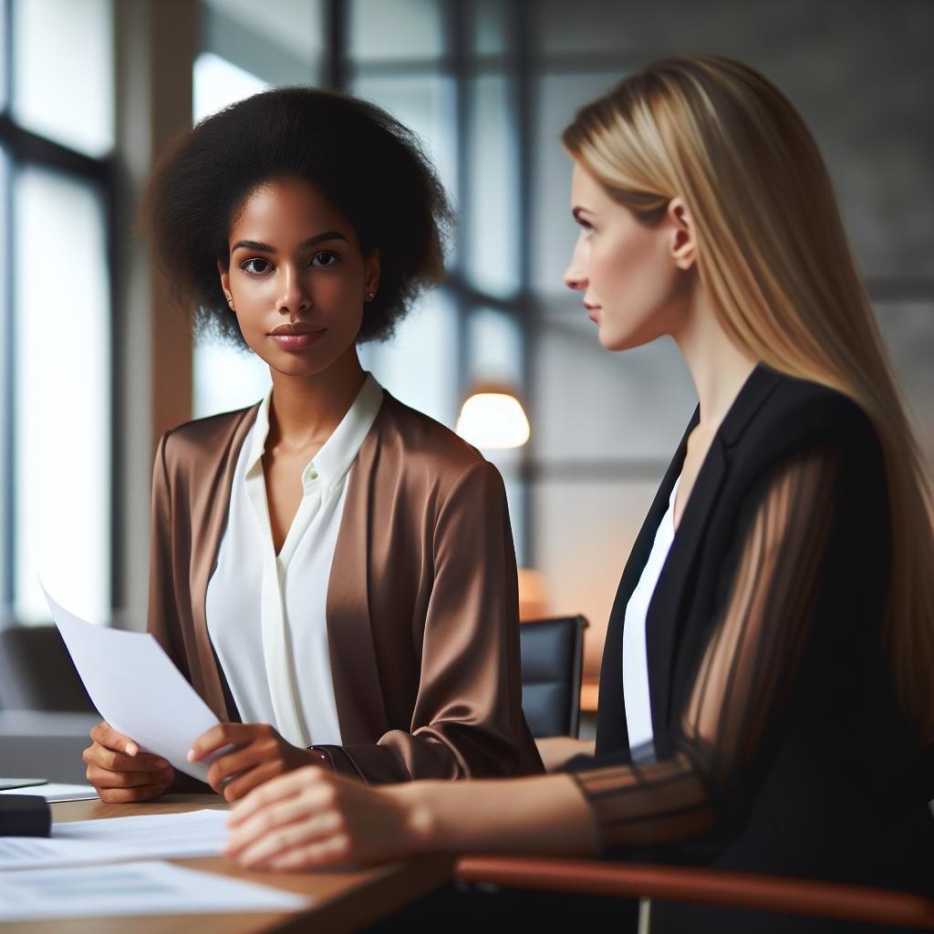 Businesswoman at desk