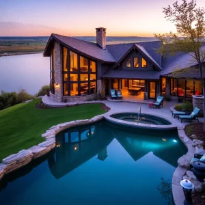 Kansas City Reverse Ranch Home Offers Stunning Water Views and Luxurious Amenities!