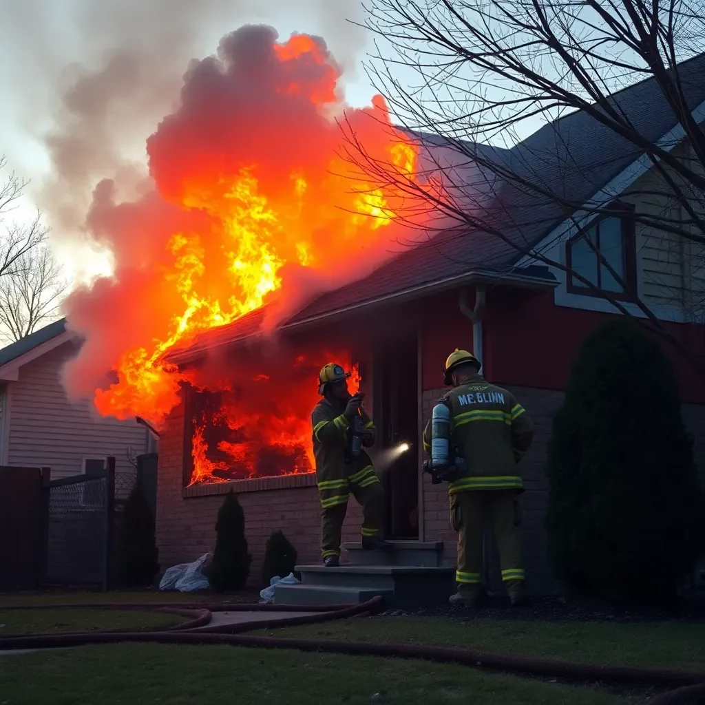 Firefighters Battle Early Morning Blaze Caused by Improperly Stored Staining Products in Kansas City Home