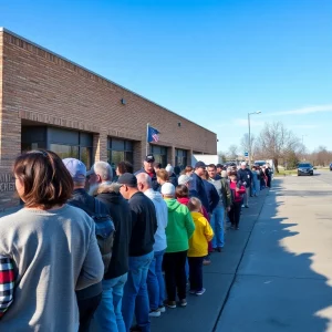 Long Lines at Blue Springs Early Voting Location as Residents Turn Out in Record Numbers