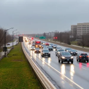 Traffic Update: Kansas City Faces Bridge Closures, Crashes, and Rainy Weather Challenges