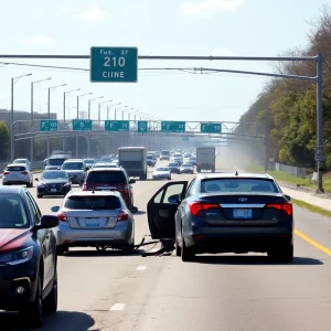 Kansas City Sees Traffic Chaos from Multi-Vehicle Crash on 210 Highway