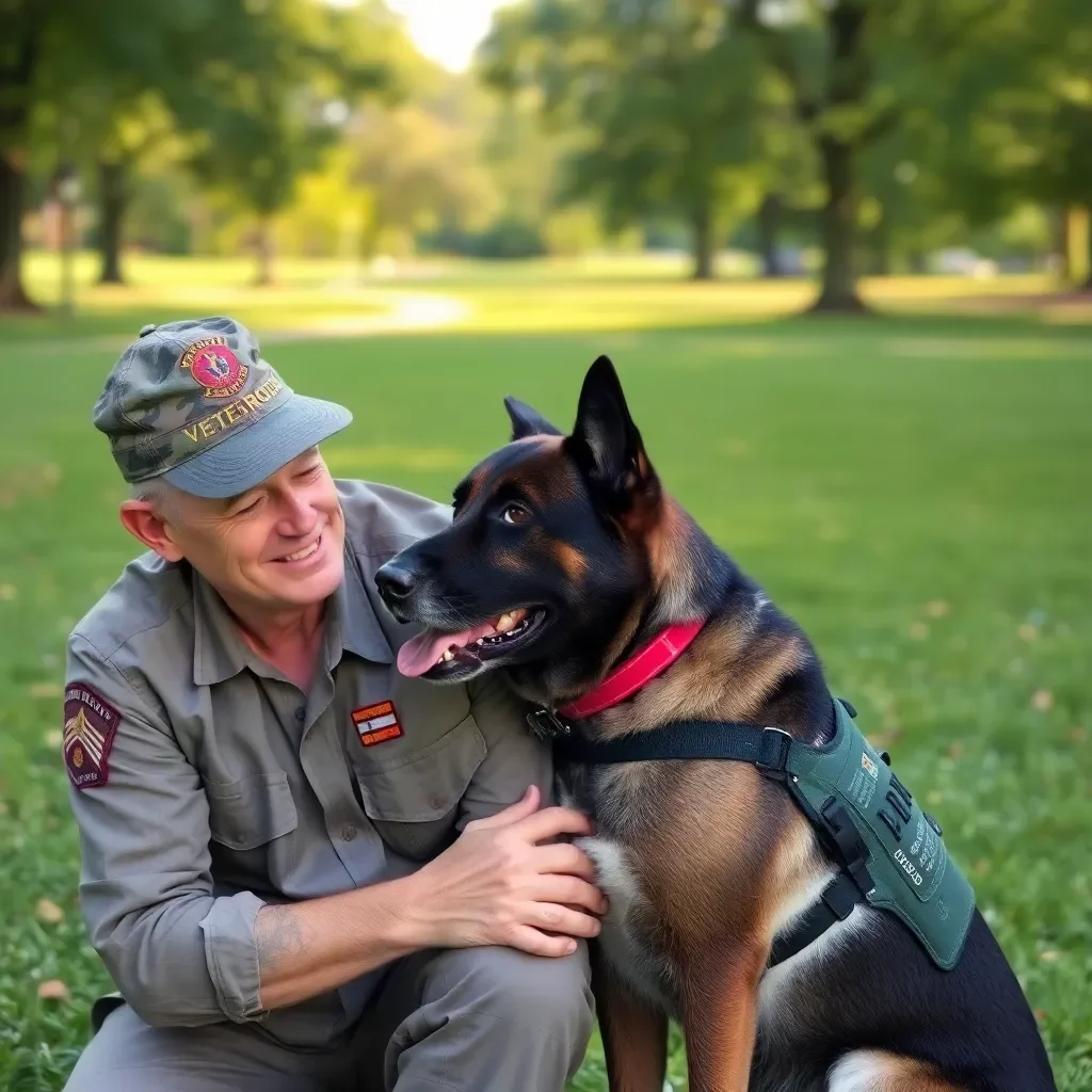 Kansas City Program Pairs Veterans with Service Dogs for Healing and Support