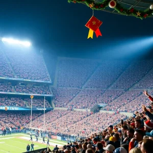 Exciting football matchup between Chiefs and Steelers on Christmas