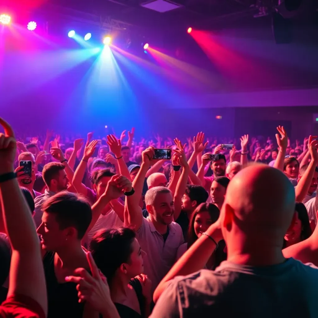 Crowd enjoying a concert in Kansas City