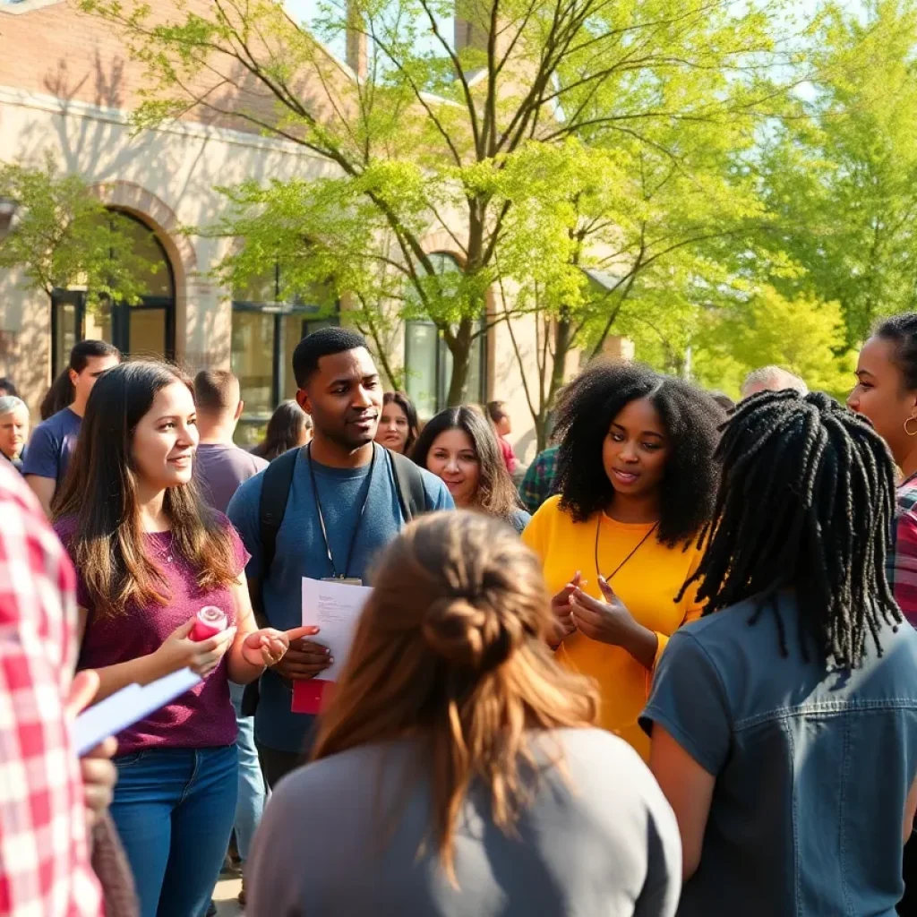 Community members at the Kansas City REACH program rally