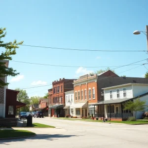 River Bend Missouri village scene illustrating community governance issues.