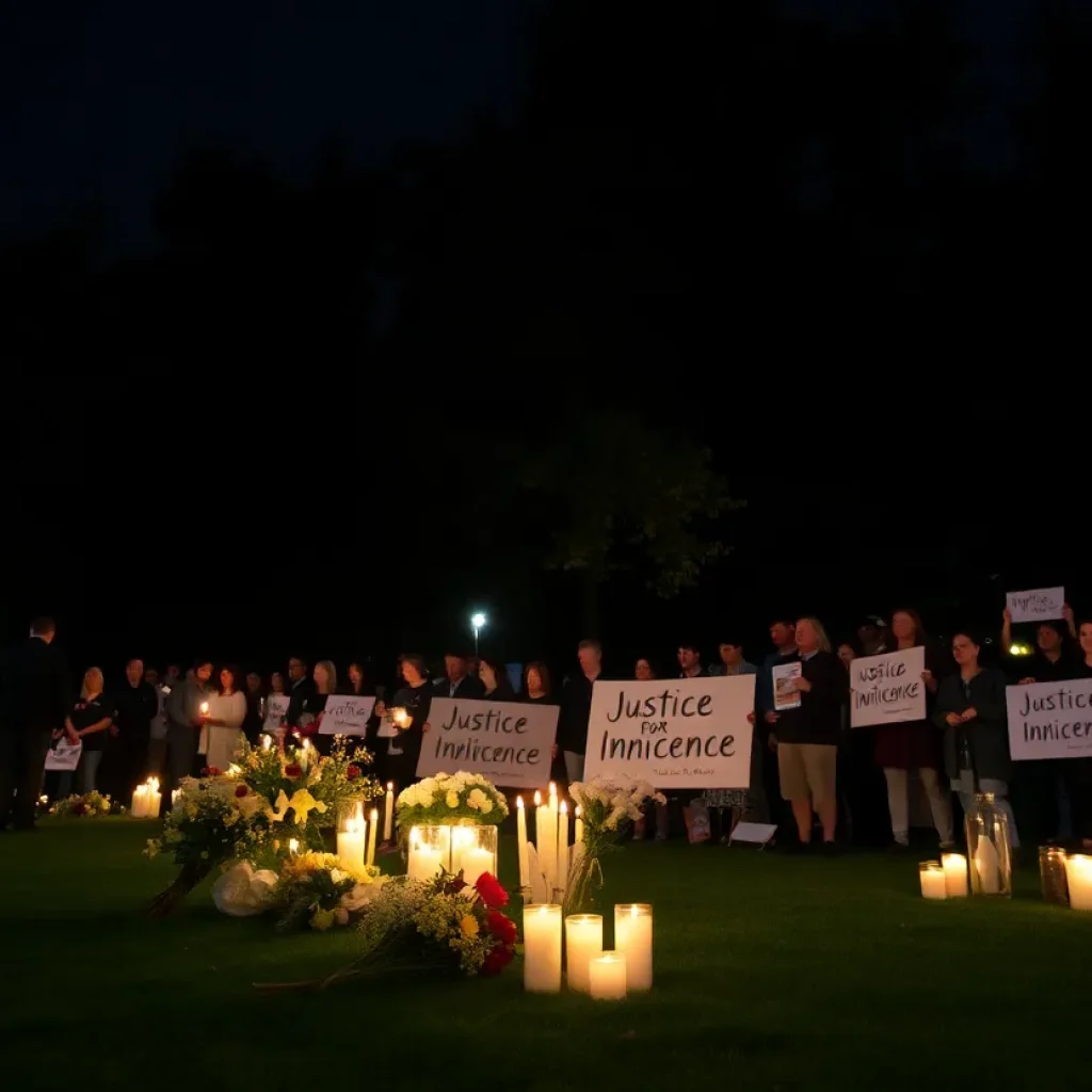 A candlelight vigil held for Baby Giovanni Carr in Kansas City.