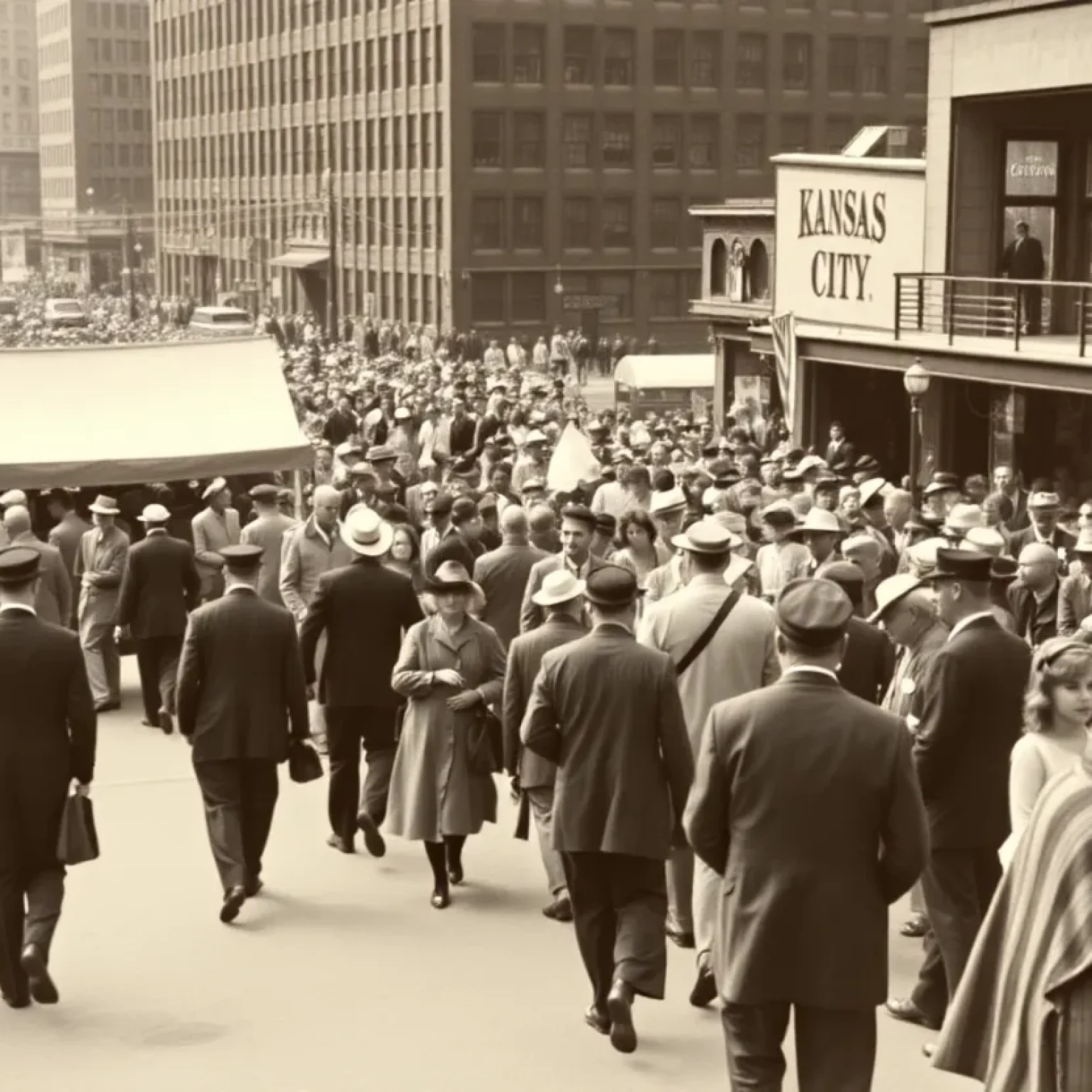 Historical footage of Kansas City from the 1920s and 1930s.