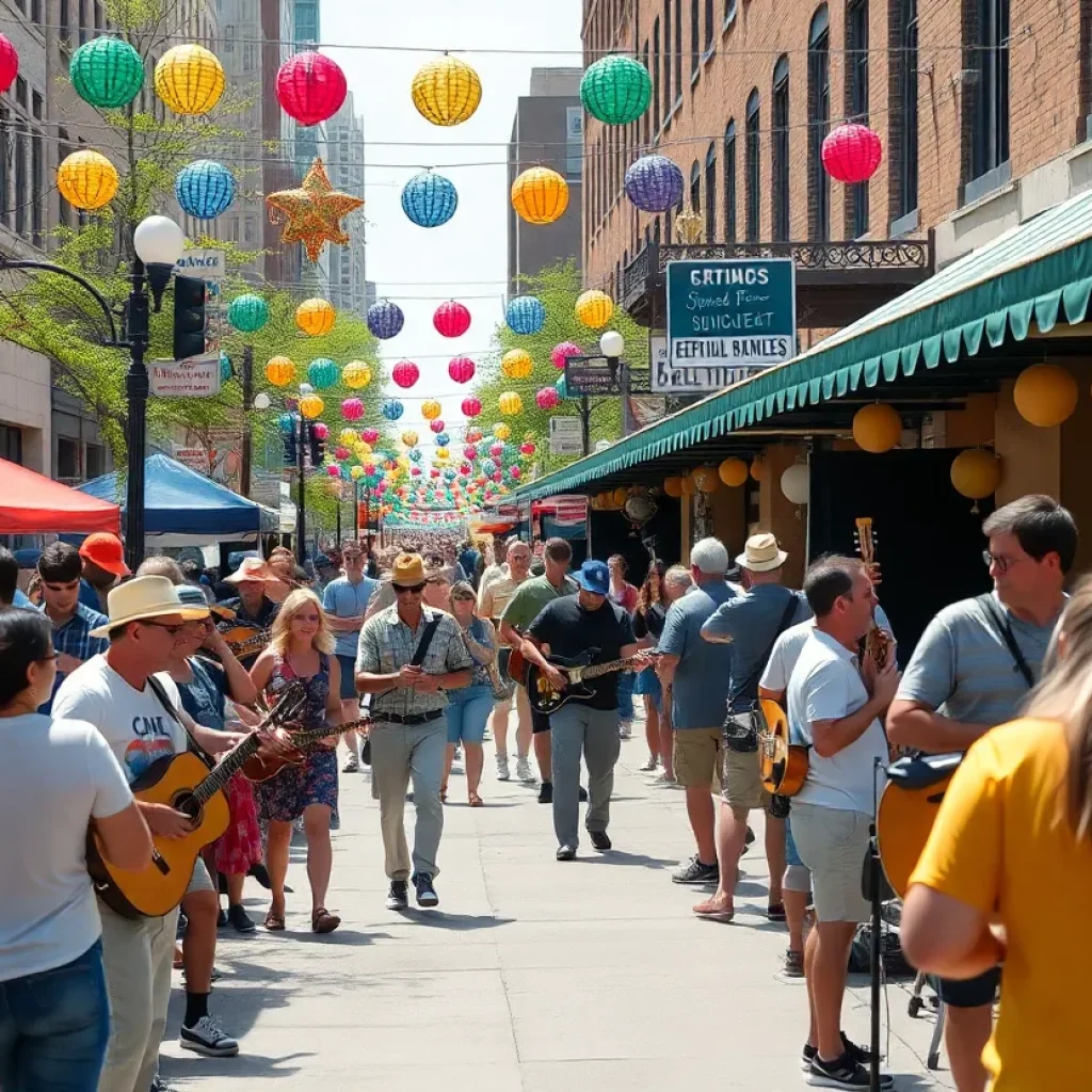 Crowd enjoying a live music event in Kansas City