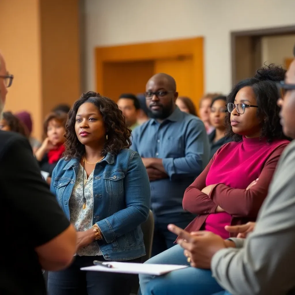 Kansas City residents discussing public safety funding