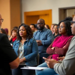 Kansas City residents discussing public safety funding