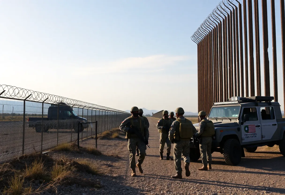 Troops at U.S.-Mexico border supporting immigration control initiatives