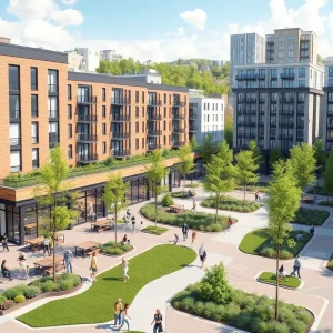 Artist's impression of Parade Park Homes redevelopment.