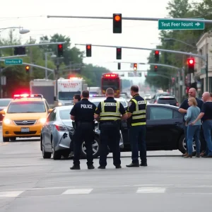 Police and emergency personnel responding to a fatal crash linked to illegal street racing in South Kansas City.