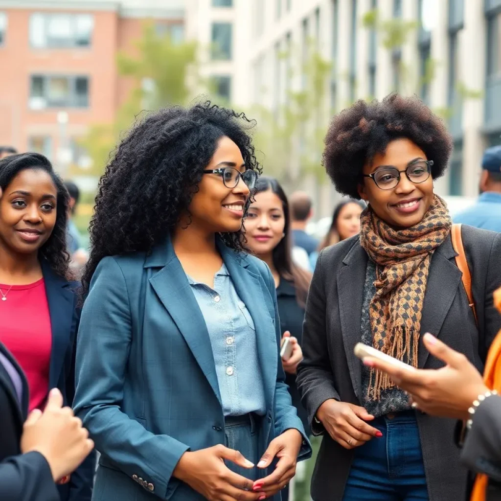 Diverse professionals collaborating in Kansas City for community empowerment.