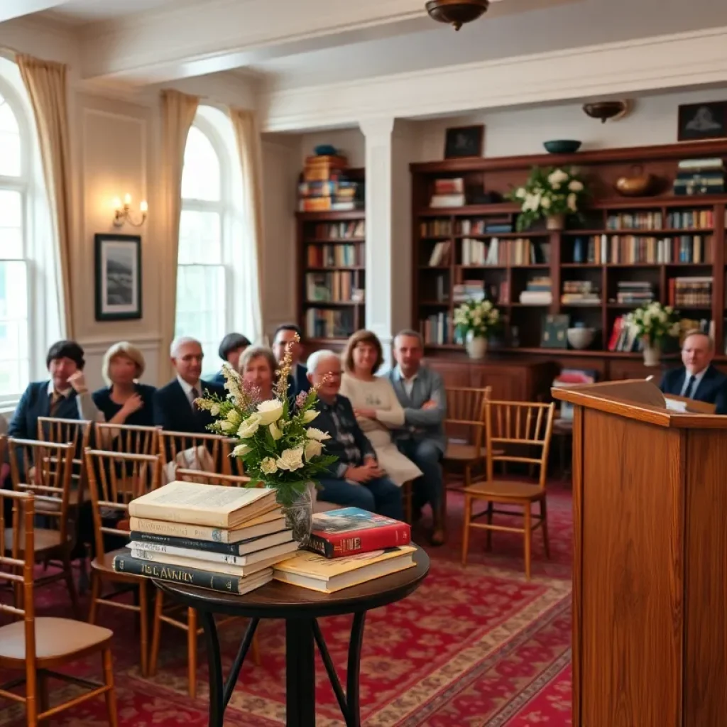 Setting for Geraldine Brooks event in Kansas City