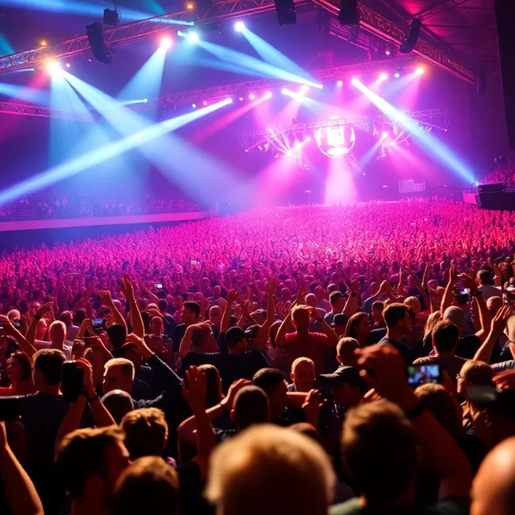 Crowd at a HARDY concert at T-Mobile Center