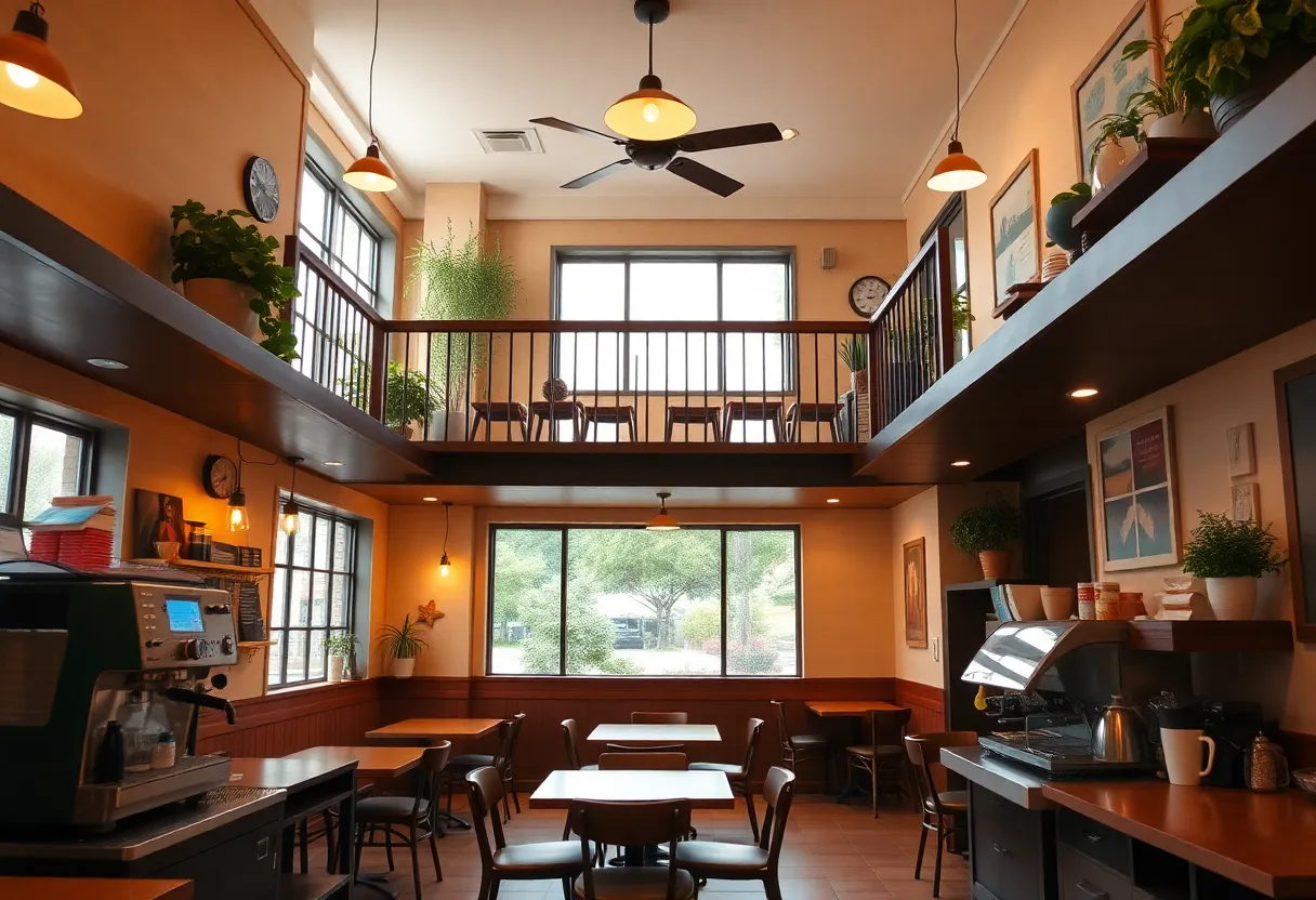 Interior view of Mildred's breakfast café in South Plaza, Kansas City.