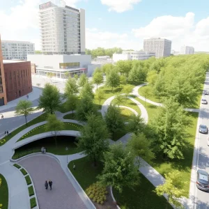 Conceptual image of South Loop Park in Kansas City