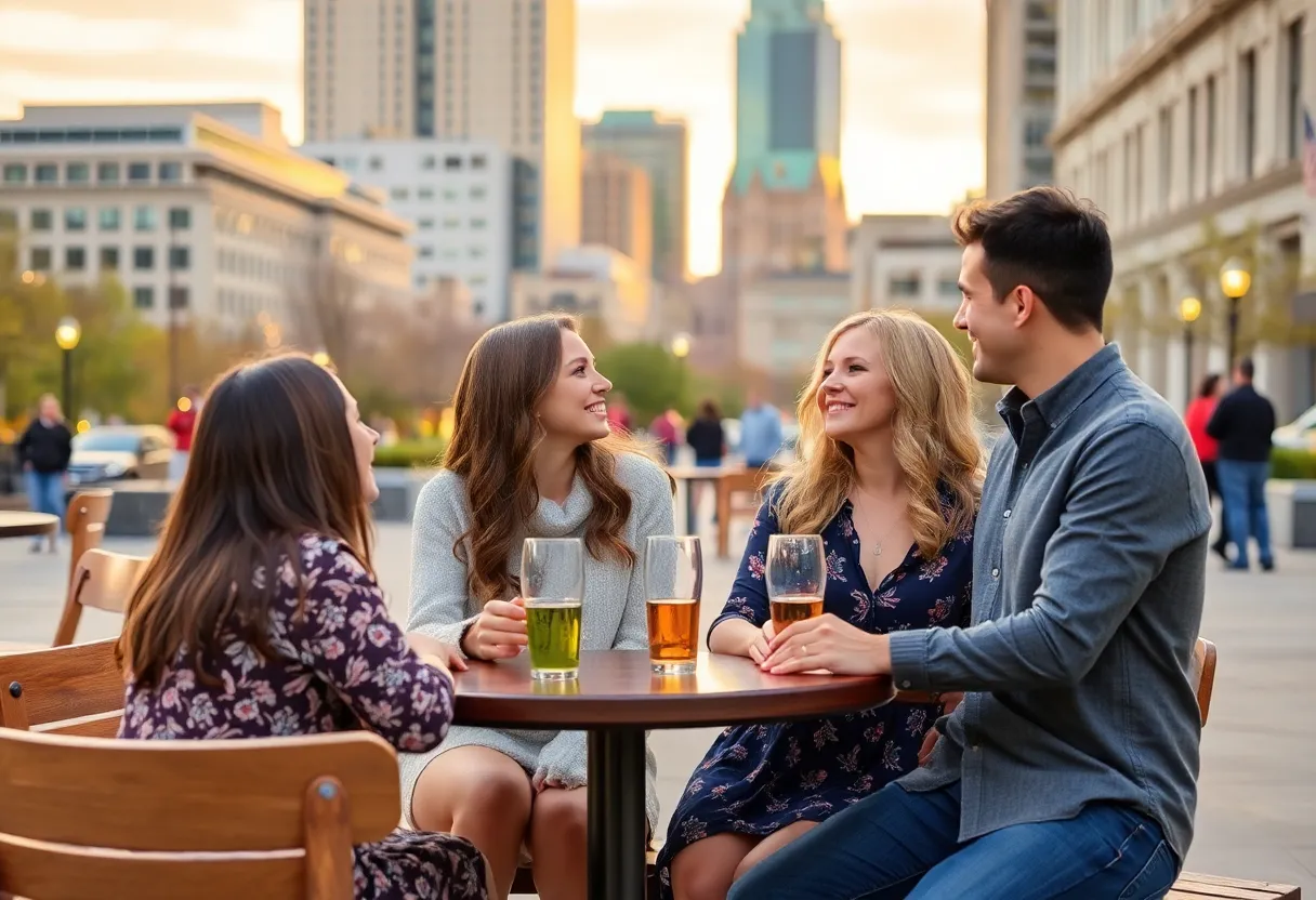 Couples enjoying Valentine's Day activities in Kansas City.