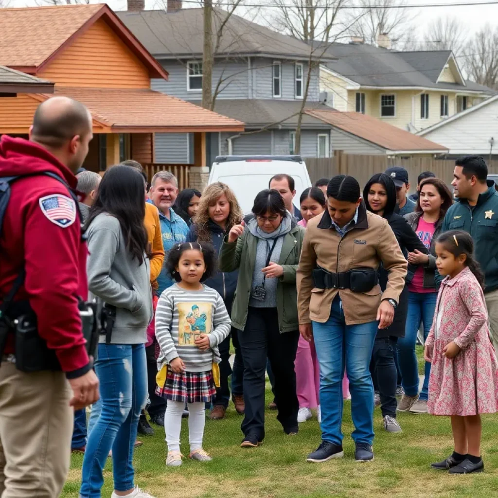A vibrant downtown Kansas City scene showing supportive community interactions.